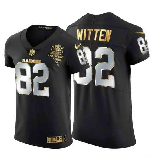 Las Vegas Raiders 82 Jason Witten Men Nike Black Edition Vapor Untouchable Elite NFL Jersey